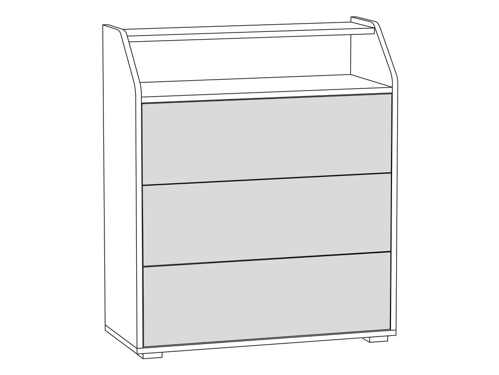 Детский комод Комод Индиго 13.119