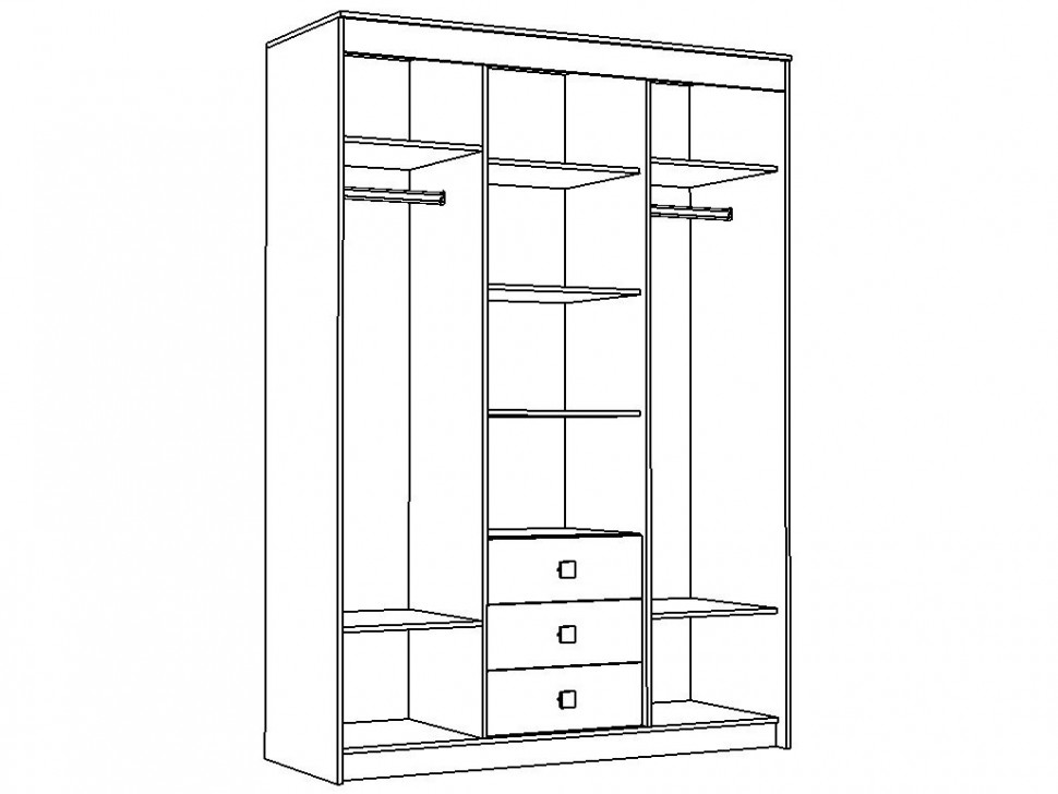 Шкаф-купе Шкаф-купе Комби Юнона с зеркалом