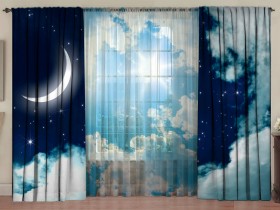 Комплект штор с тюлем День-Ночь