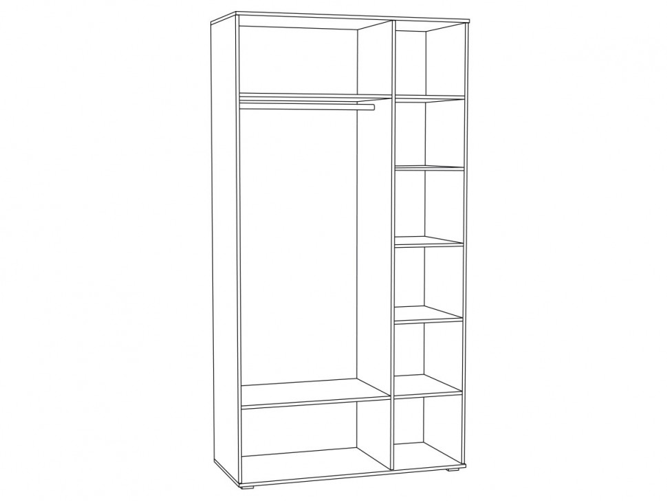 Детский шкаф Шкаф 2 дв Индиго 13.06