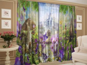 Комплект штор с тюлем Дружелюбие в сказке