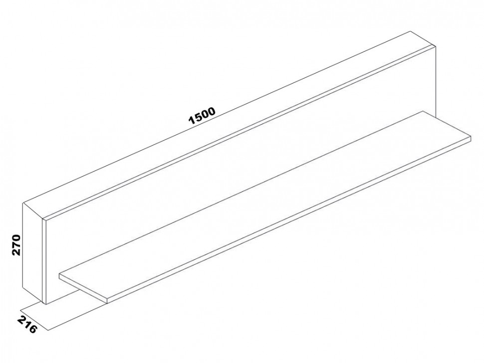 Настенная полка Таурус