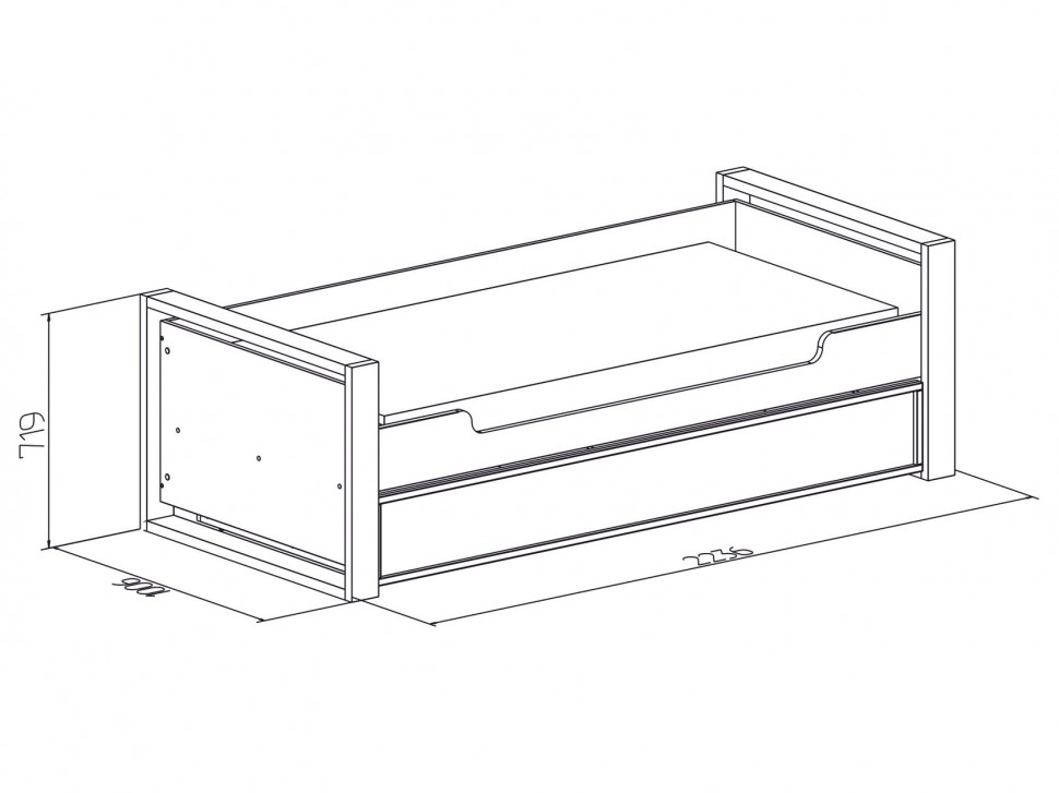 Детская кровать Натура