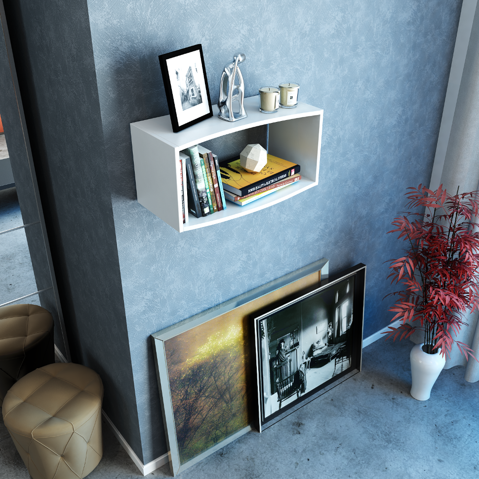 Настенная полка Настенная полка Вейв-7 МСТ-ПВВ-07