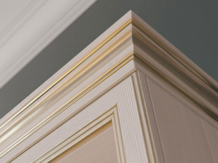 Угловой шкаф-витрина Сиена