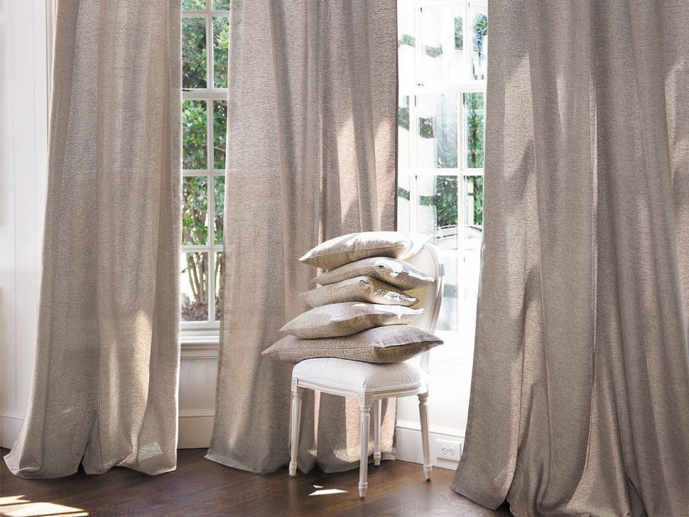 Комплект штор Комплект Штор "Волшебная Ночь" Рогожка  Какао - 2пр.