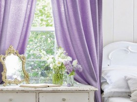 Комплект штор Комплект Штор "Волшебная Ночь" Рогожка  Лаванда - 2пр.