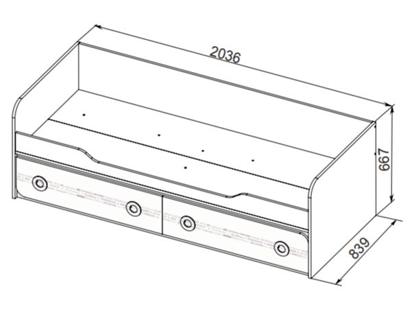 Детская кровать Мегаполис