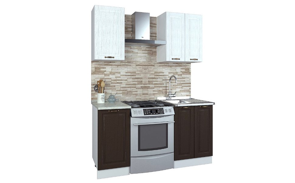 Прямой кухонный гарнитур Кухня Палермо 1 м