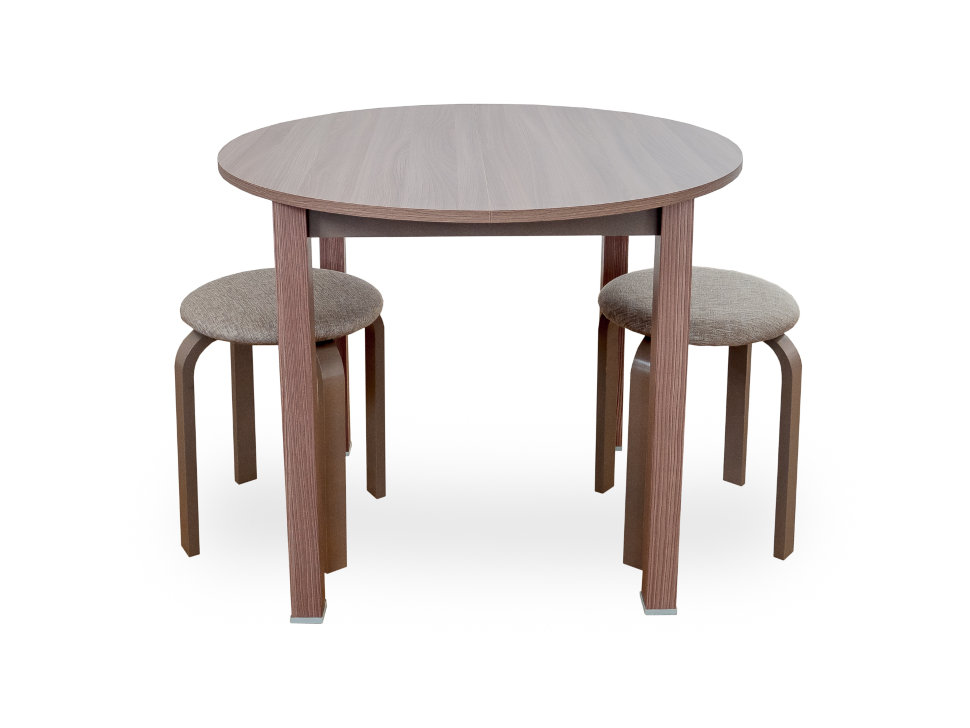 Стол обеденный раздвижной с круглой крышкой