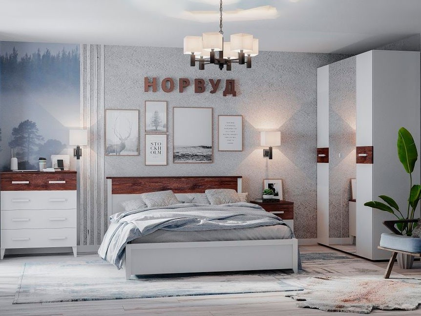 Спальный гарнитур Спальный гарнитур Норвуд 1
