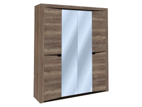 Шкаф 4-х дверный распашной Гарда 4-х дверный с зеркалом