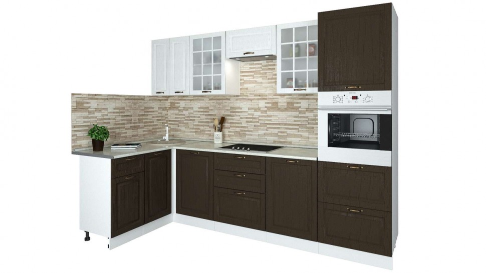 Угловой кухонный гарнитур Кухня Палермо 2,8х1,5 м