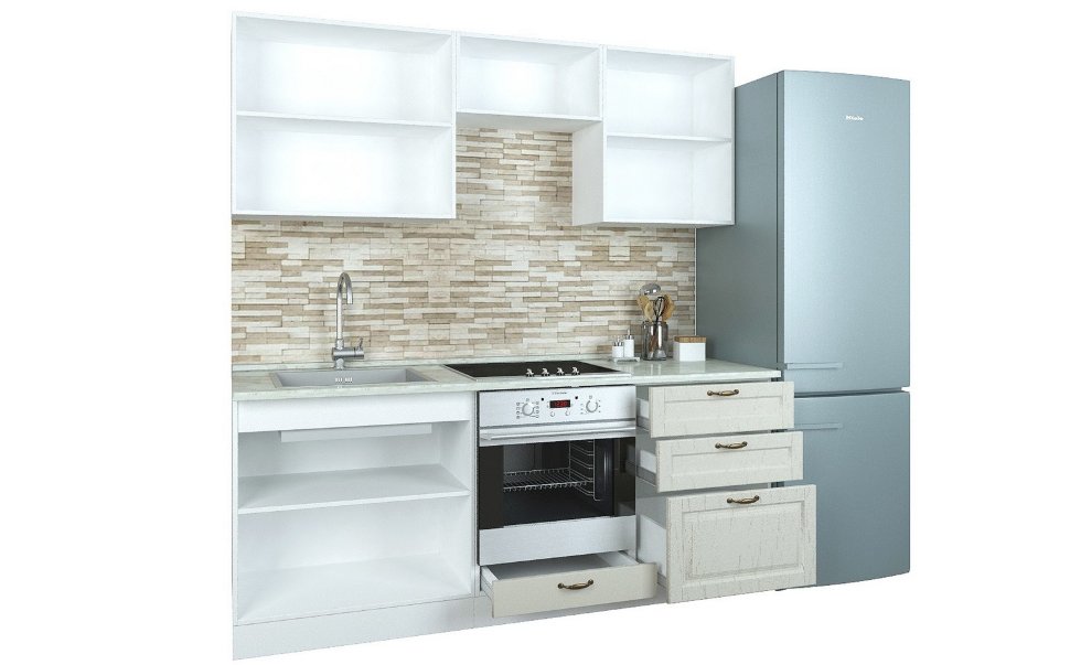 Прямой кухонный гарнитур Кухня Палермо 2 м