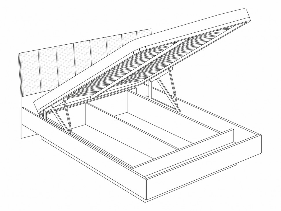 Кровать с подъемным механизмом Кровать с подъемным механизмом Милан 7