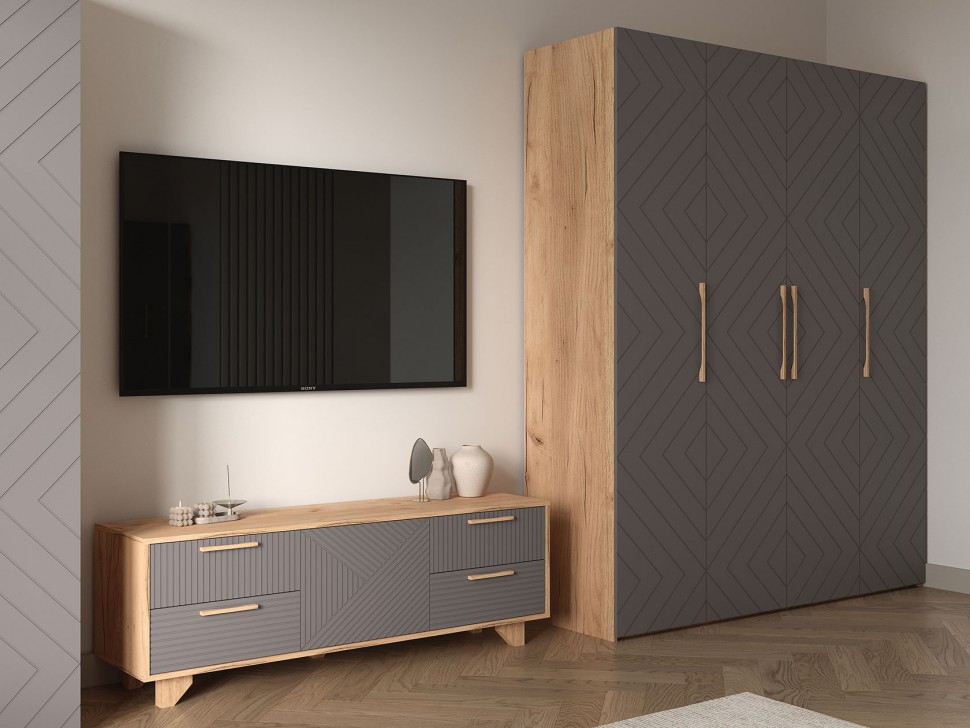 Распашной шкаф Ньерд 4 двери