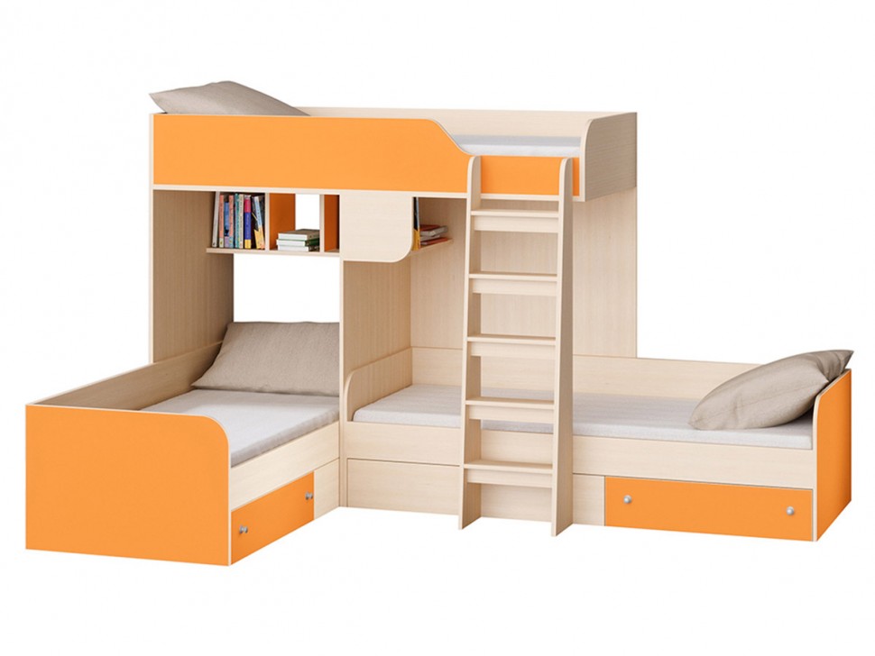 Двухъярусная кровать TRIO-1