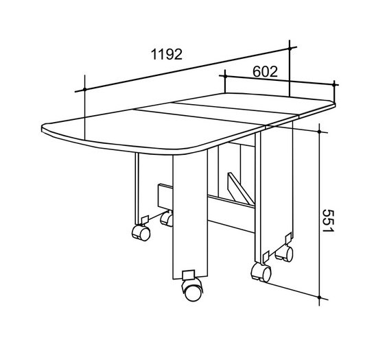 Журнальный столик-книжка Вог