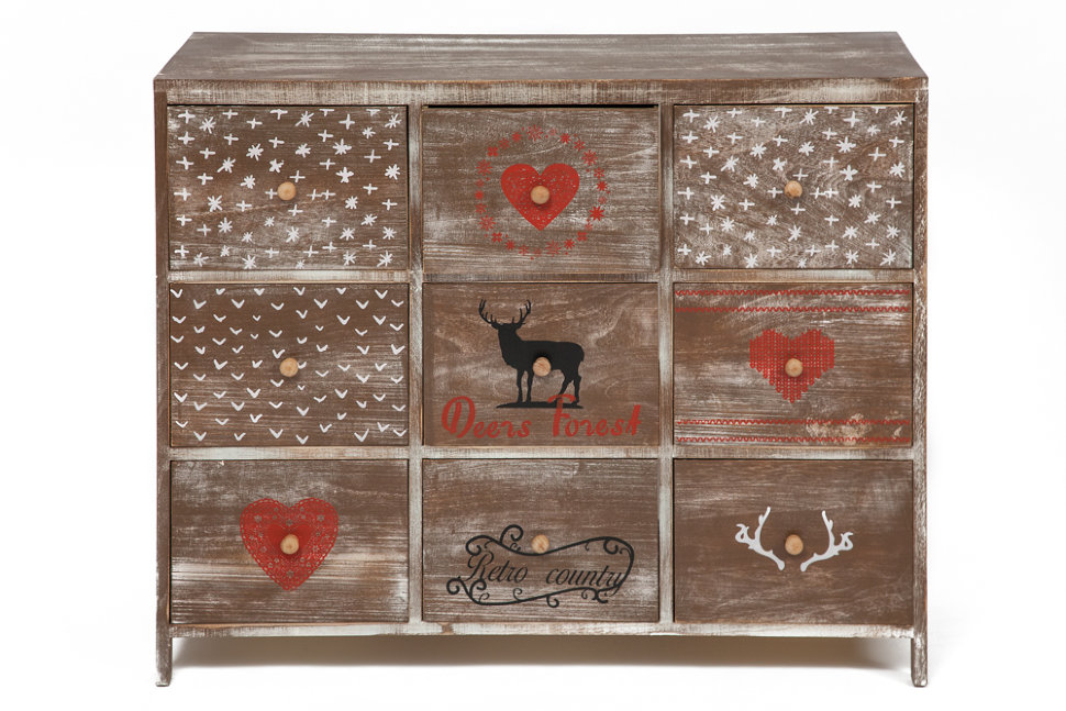 Комод Комод с 9 ящиками Secret De Maison CHRISTMAS 9 (mod. HX16-007NS)