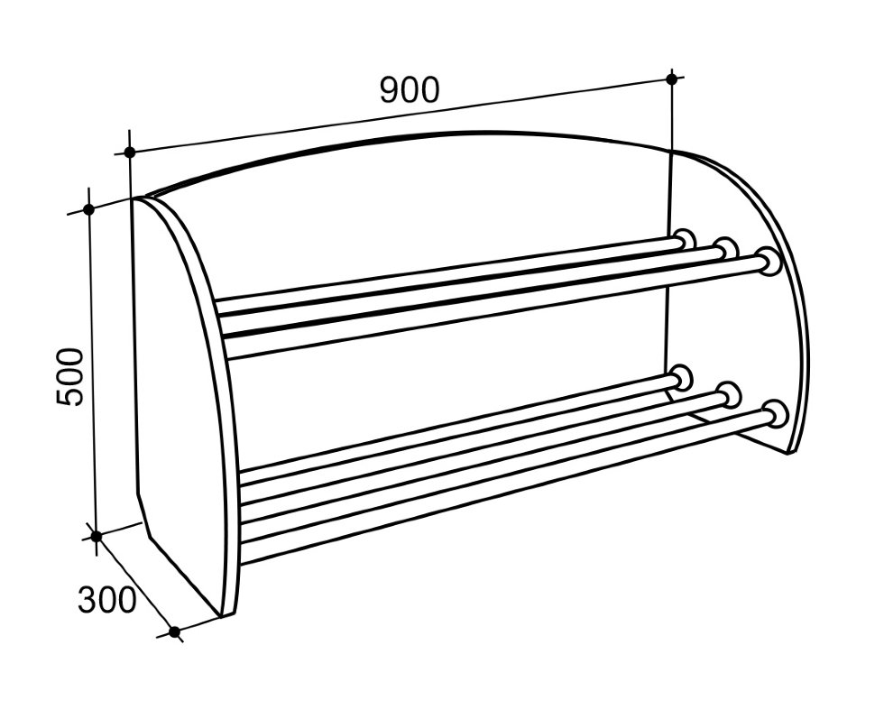 Обувница в прихожую широкая Хит 2