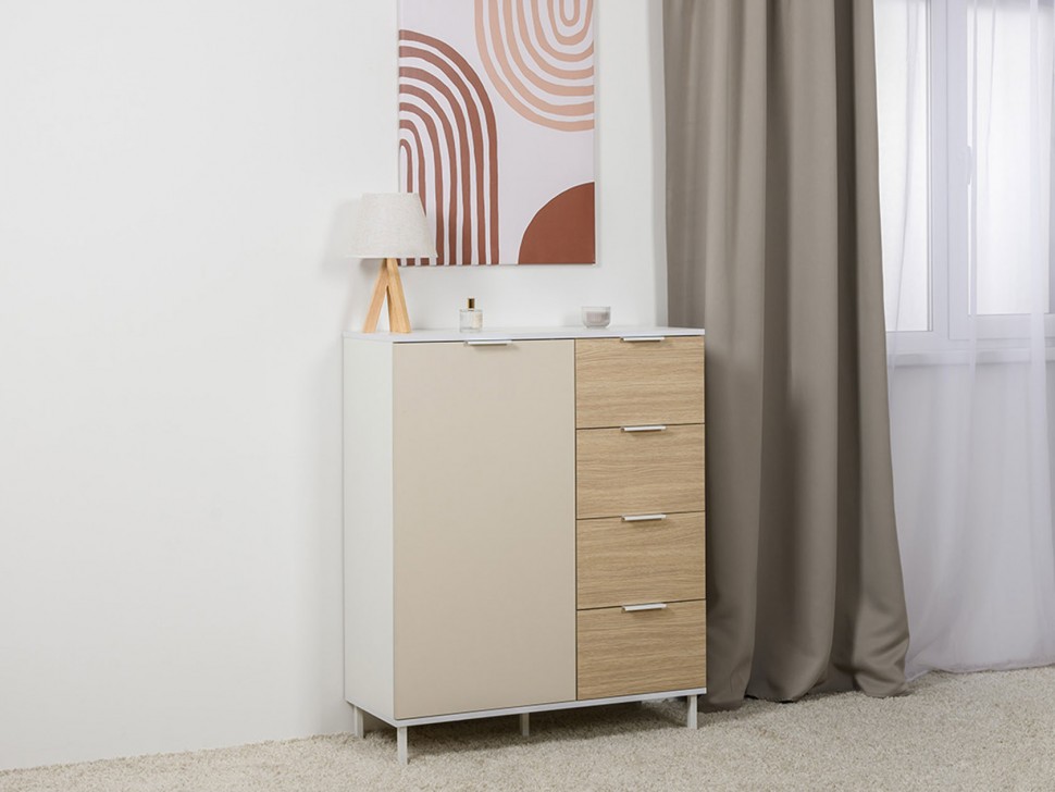 Детский комод Марвэл 4 ящика 1 дверца