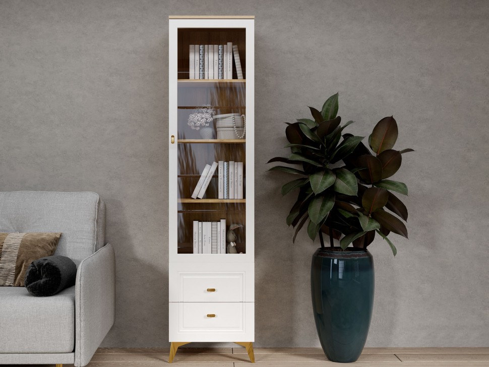 Шкаф-витрина Вега Сапфир 1 дверь