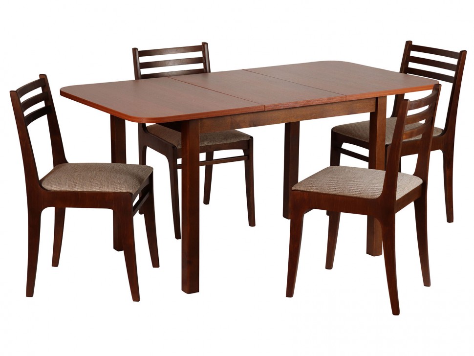 Обеденная группа для столовой и гостиной Франц + 4 стула Грис