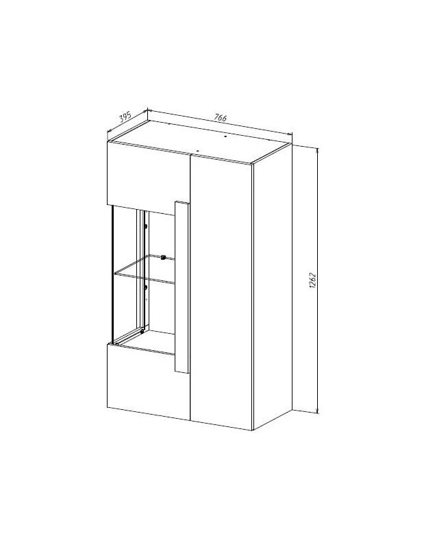 Шкаф-витрина Римини