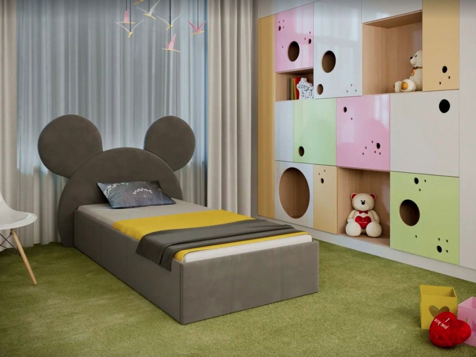 Детская кровать с подъемным механизмом Кровать детская с подъемным механизмом Микки