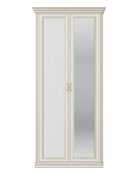 Распашной шкаф с зеркальной створкой Шкаф 2-х дверный с зеркалом Венето