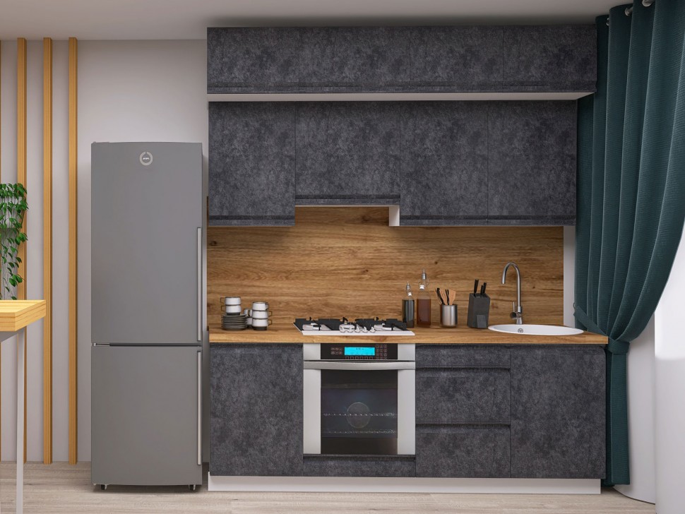 Кухонный гарнитур Вельвет 210 см