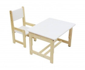 Столик и стульчик Комплект растущей детской мебели Polini kids Eco 400 SM 68х55 см
