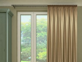 Штора Блэкаут рогожка золотисто-бежевый