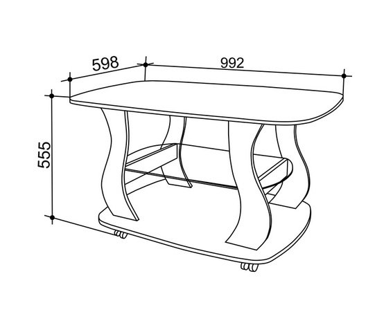 Журнальный столик Барон 2
