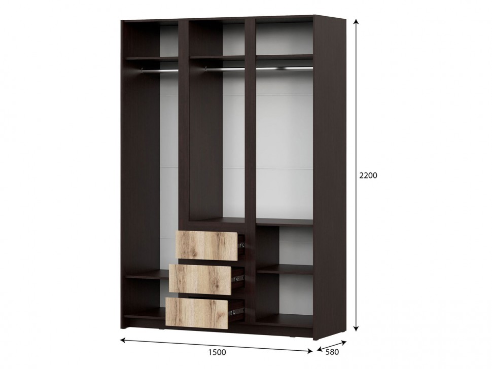 Распашной шкаф Прага