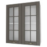 Кухонный модуль Шкаф 2 двери со стеклом 60 см Палермо