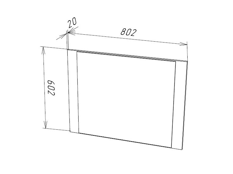 Настенное зеркало Глосс