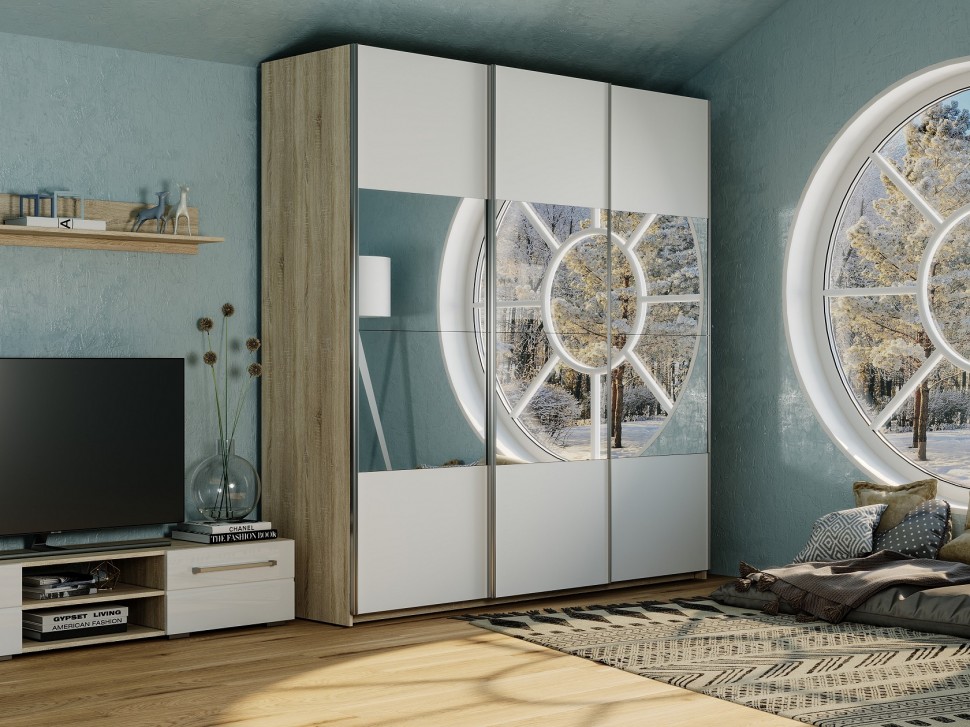 Шкаф-купе Шкаф-купе Фортуна 4 три двери