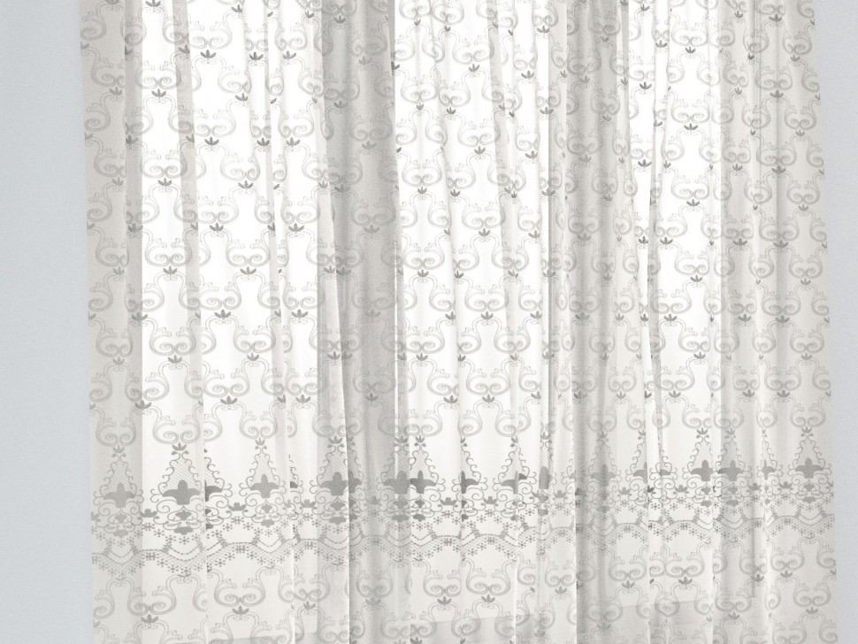 Тюль Тюль ШТ(1-бежевый) вышивка, Размер 300х270