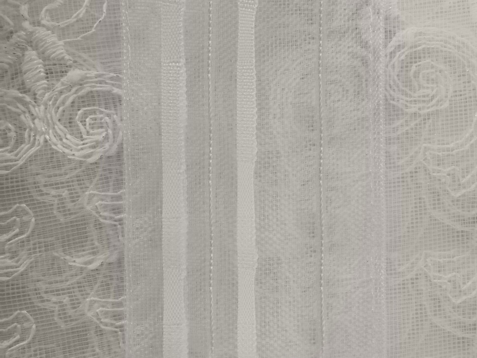 Тюль Тюль ШТ(1-бежевый) вышивка, Размер 300х270