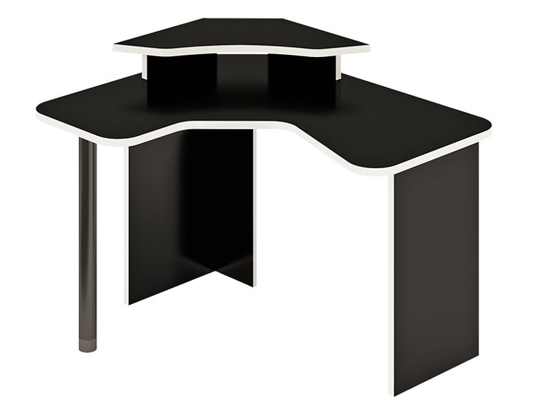 Компьютерный стол СКЛ-ИгрУгл120 БЕ+НКИЛ-УГЛ