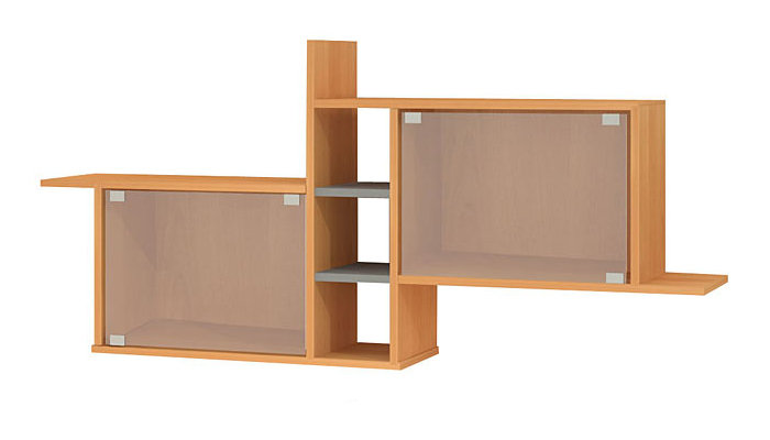 Настенная полка ПК-14, ПК-14 + стекло