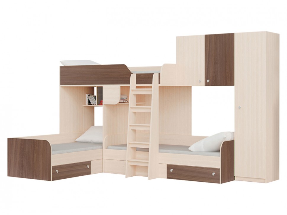 Двухъярусная кровать Трио