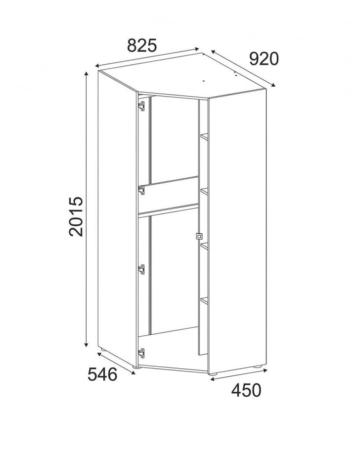 Шкаф детский Модерн 7 шкаф угловой