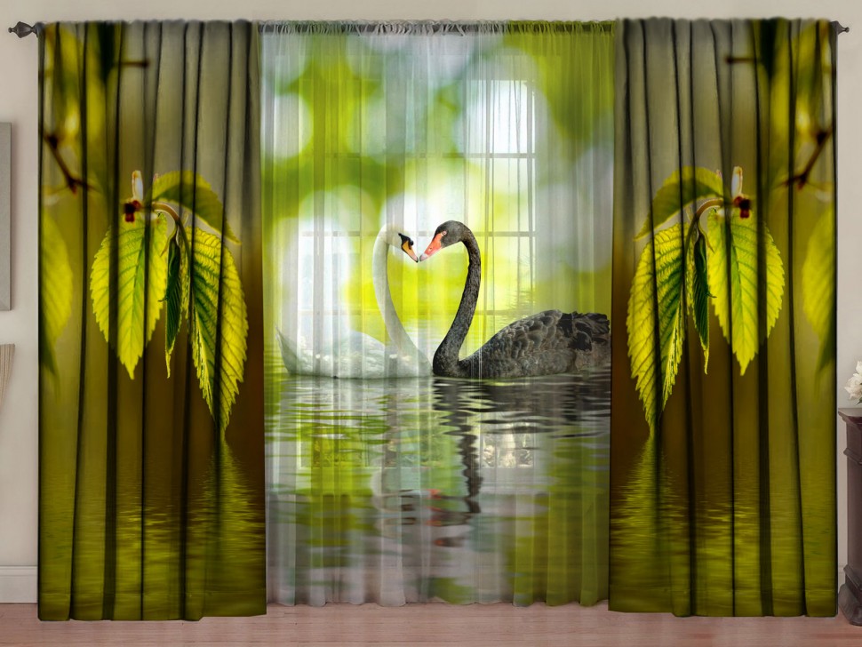 Комплект штор с тюлем Верность любви