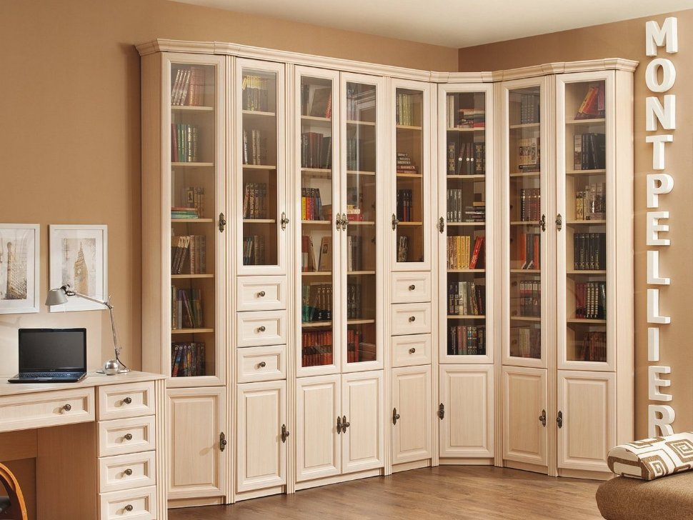 Шкаф-витрина Montpellier Шкаф для книг 12