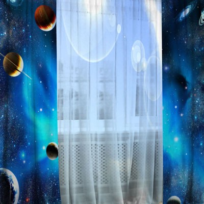 Комплект штор с тюлем Виртуальная реальность