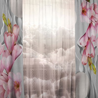 Комплект штор с тюлем Во сне и на яву